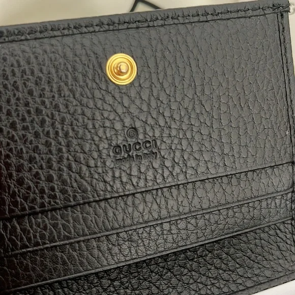 Gucci Leather Card Case Wallet Black - Picture 5 of 8